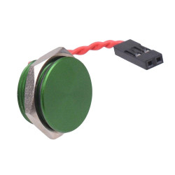 PBAT5AF3000 APEM Momentary NO 16mm Green Piezo Switch Prewired IP68