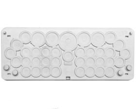 Płyta przepustowa 38 x długość membran do 7-29mm IP65 do ścianek 300mm Mi FP38 HPL2000318