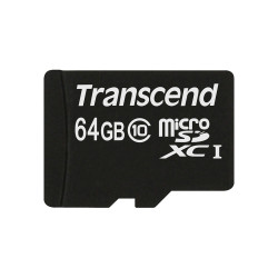 Karta Micro SD MicroSDHC, MicroSDXC, 64 GB Nie, Transcend -25 → +85°C