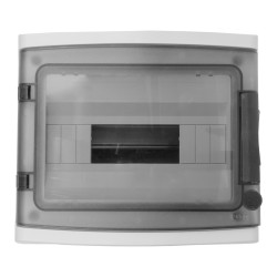 Rozdzielnica natynkowa hermetyczna HIGHT IP65 12 modułowa transparentne drzwi M-L 1x12 940.12