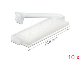 60181 Cable holder with retainer clip, self-adhesive, 20 mm