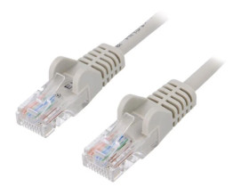 U/UTP6-CCA-150GY Patch cord U/UTP 6 linka CCA PVC szary 15m 24AWG