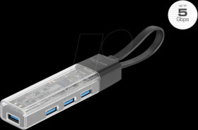 64335 USB 5 Gb/s 4-port hub, 4x A with USB A/C connection