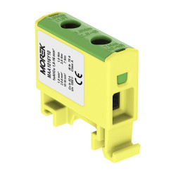 Złączka szyn. 1,5-16mm2 żółt-ziel 2otwor 1P Morek MAA1016Y10