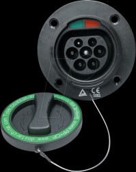 Charging socket, type-2, 16 A, three-phase, male