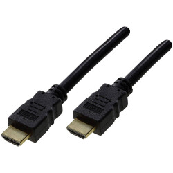Schwaiger HDM0070043 HDMI Cable 0.70m Black 4K UHD Gold Plated Connectors