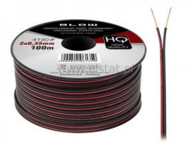 Kabel głośnikowy 2x 0,35mm czarno-czerwony