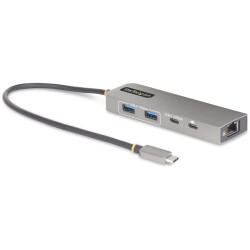 StarTech.com 10G2A1C25EPD-USB-HUB 3-Port USB-C Hub with 2.5 Gbps Ethernet and 1