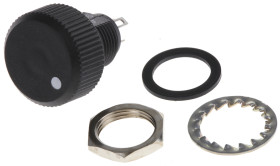 Potencjometr 1MΩ typ Obrotowy Vishay średnica wału 16 mm 0.12W długość wału 8.8mm średnica 16mm Montaż panelowy