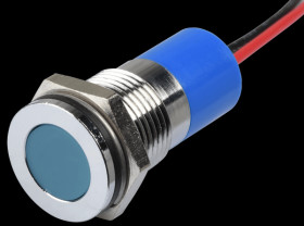 Q14F3CXXB24E Indicator LED, 24 V DC, 14 mm, wired, blue/BrC