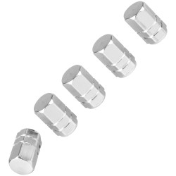 Eufab 17272 Eufab Valve dust cap set Chrome 5-piece Tyre Valve Dust Caps