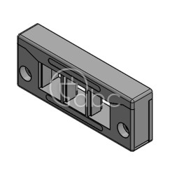 Rama przepustowa do szybkiego montażu KEL-QUICK-E, na 3 moduły QT małe,...