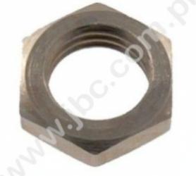 E6X0.75 Nakrętka M6x0,75mm, gr.2mm, SW8, mosiądz Ni, ELECTRO-PJP, E6X075