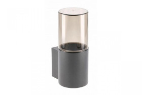 Oprawa ogrodowa MEDIO-AU, E27, MAX.15W, IP54, AC220-240V, 50-60Hz, kinkiet prosty górny,grafit