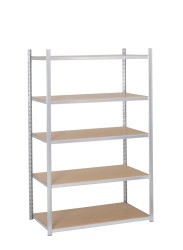 Przegroda początkowa, kolor Galwanizowany, 5-poziomowy, materiał: Galvanised Steel, 2000mm x 1000mm, 1000mm, Manorga