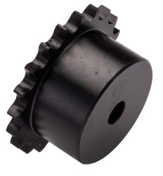 Koło łańcuchowe drabinkowe, 20 zębów, 06B-1, Szorstki otwór wykonany zgrubnie, śr otworu: 28mm, śr toczna: 60.89mm, Stal