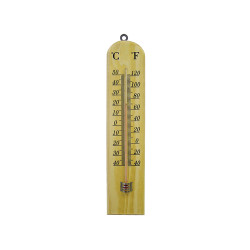 Faithfull FAITHWOODSM Wall Thermometer - Wood 260mm