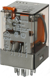 Relay, 2 Form C (NO/NC), 48 V (DC), 1.77 kΩ, 10 A, 400 V (AC), monostable, 60.12.8.048.0040