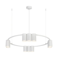Lampa wisząca (koło) GENESIS WHITE 10xGU10 ML0374 Milagro