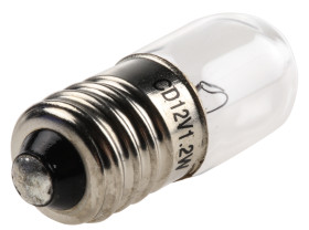 Oświetlenie wskaźnika 12 V 1,2 W E10 bezbarwna Orbitec rozmiar T3 1/4