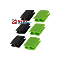 Zestaw organizerów do kabli 6szt silikonowe