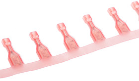 Konektor płaski Żeński 4.75 x 0.81mm długość 0.855cal Izolacja: Izolowane Cyna