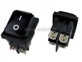 Przełącznik 20A; czarny; ON-OFF IP65; śrubowe