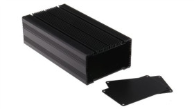 Obudowa Radiatora Wentylowana, Aluminiowa, Czarny, 200 X 105 X 60.5Mm, Rs Pro