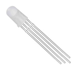 5szt. DIODA RGB LED 5mm WS2812B 5V ADRESOWALNA CYFROWA MATOWA