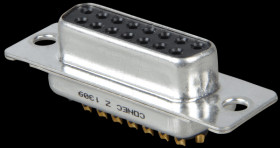 DTS15SZ/2 D-SUB socket, 15-pin