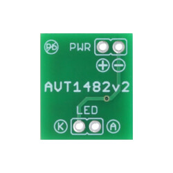 Sygnalizator LED - miniaturowy migacz na NE555 SMD - PCB do projektu AVT 1482