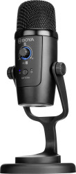 BOYA PM500 Stojakowy Mikrofon USB Rodzaj transmisji danych:przewodowa, USB podstawka, z kablem USB-C®, USB-A, audio, 2.0