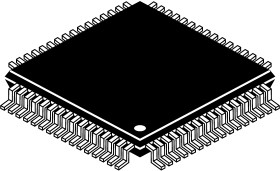 Mikrokontroler NXP Kinetis K2x LQFP 64-pinowy Montaż powierzchniowy ARM Cortex M4 128 kB 32bit CAN: 100MHz RAM:24 kB