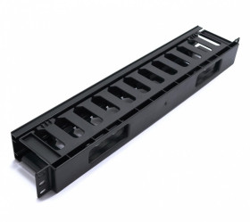 ORGANIZER KABLI KRASOWYCH Z POKRYWKĄ DO SZAF RACK 19" 5S29