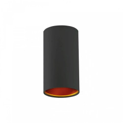 CHLOE GU10 NATYNKOWA GU10 250V IP20 70x128mm CZARNY ZŁOTY tuba nieruchoma