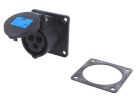 313-6X Złącze zasilające 3-fazowe AC, gniazdo żeńskie, 16A/230VAC