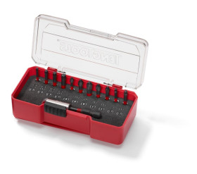 Zestaw końcówek do wkrętaka l. elementów: 12 rozmiar: 60 mm Konstrukcja zestawu końcówek udarowych z zaciskiem na pas