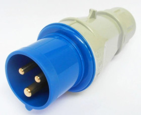 Wtyczka izolacyjna przenośna 16A 250V 3P IP44 /zaciski gwintowe/ 102