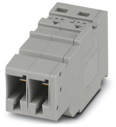 COMBI jack, push-in connection, 0.5-10 mm², 2 pole, 41 A, 8 kV, gray, 3000693