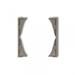 MINI Ramka pośrednia do gniazd podwójnych czekoladowa 49MRP-2