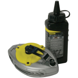 Stanley 0-47-488 FatMax Pro Chalk Line &amp; 225g Black Chalk