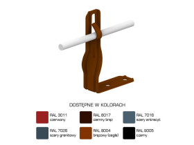 Uchwyt kątowy skręcony H=10cm Z-zagięcie /LA/ AN-09R/LA/-N C462584 AN-KOM