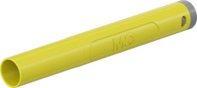4 mm plug, crimp connection, 1.0 mm², CAT II/CAT III, yellow, 66.2042-24