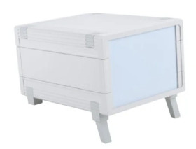 ABS enclosure kit, (L x W x H) 157.5 x 198.9 x 62.2 mm, light gray (RAL 7035), IP40, 55320000.MT11