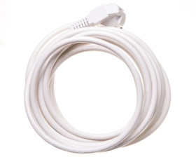 Przewód przyłączeniowy W-3 3x1,5 mm2 biały z wtyczką kątową 5m 51.939