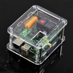 Obudowa Raspberry Pi i moduł PiFace Digital - przezroczysta