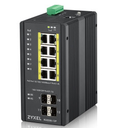 Switch Zyxel RGS200-12P PoE(PoE+: 8;) 240W Managed Gigabit Rugged