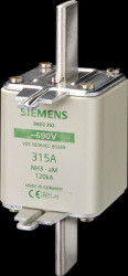 NH fuse NH3, 315 A, aM, 690 V (AC), 120 kA breaking capacity, 3ND2352