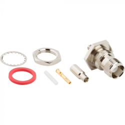 Złącze RF, montaż typu Przegroda czołowa Żeński typ złącza Złącze TNC Połączenie zagniatane