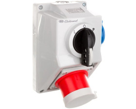 Zestaw instalacyjny z/o C32-48.1N przełącznik L-0-P + wtyk 32A 3P+N+Z/32A 2P+Z IP44 974028